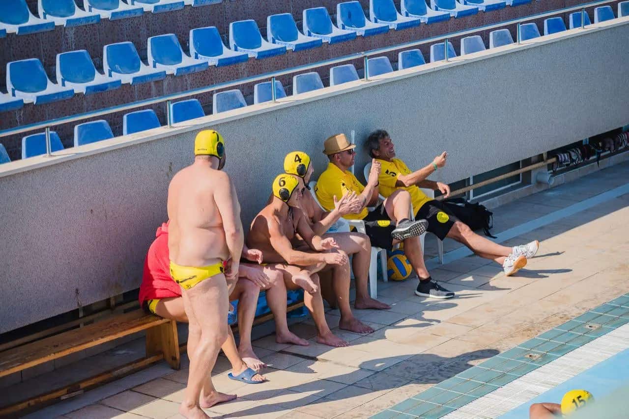 The Triton bench below the stands