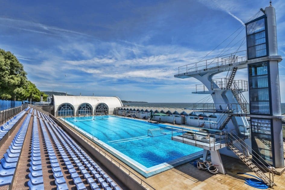 The outdoor pool by the Black Sea in Varna
